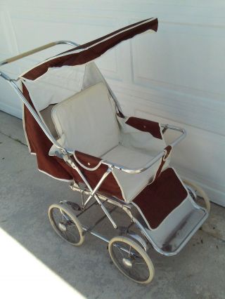 Vintage Mid Century COLLIER Baby Stroller / Baby Carriage 2
