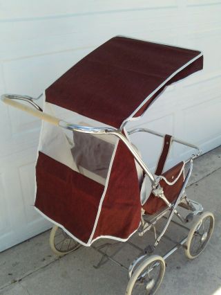 Vintage Mid Century COLLIER Baby Stroller / Baby Carriage 3
