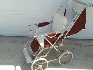 Vintage Mid Century COLLIER Baby Stroller / Baby Carriage 4