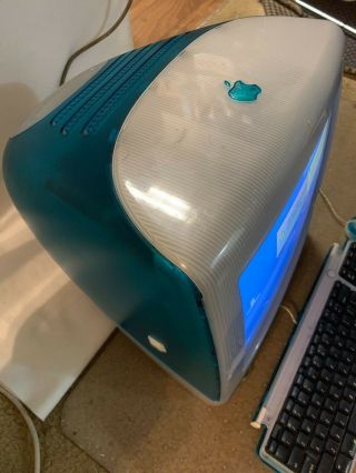 Vintage Apple iMac G3 Teal Green Tray Loading 333MHz/32MB/6GB Mac OS 8.  6 2