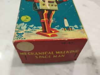 VINTAGE ROBOT SPACE MAN MECHANICAL WALKING LINEMAR JAPAN 1960s 10