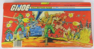 Vtg 1984 G.  I.  Joe Collectors Carrying Case Tara Toys - 15 Figures,  More