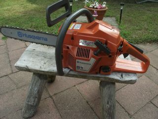 Husqvarna 51 Chainsaw With Bar & Chain For Parts/repair Vintage Chain Saw