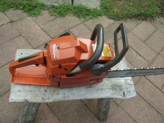 Husqvarna 51 Chainsaw with Bar & Chain For Parts/Repair Vintage chain saw 3