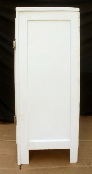 Vintage Antique SOLID Wood Wooden Shelf Storage Cabinet Door Linen Closet Chest 5