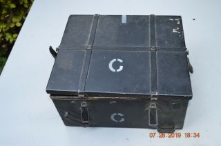 Old U.  S.  Military Quartz Crystal Radio Set Model 3/11 Serial No.  90255 Vtg.