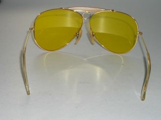 1960 ' s VINTAGE BAUSCH & LOMB RAY - BAN BULLET HOLE KALICHROME SHOOTING SUNGLASSES 10