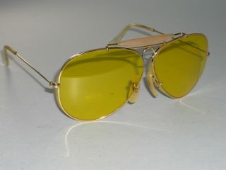 1960 ' s VINTAGE BAUSCH & LOMB RAY - BAN BULLET HOLE KALICHROME SHOOTING SUNGLASSES 5