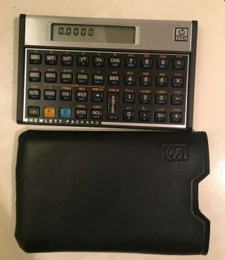 Vintage Hp 11c Scientific Calculator W/ Soft Case -