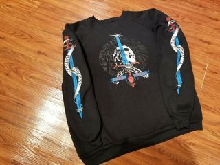 Rare OG Vintage 80s Powell Peralta Sweatshirt XL Skateboarding Tony Hawk 90s 2