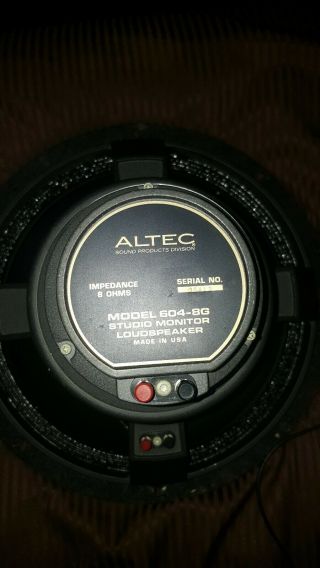 Vintage Altec Lansing 604 - 8G Speakers 2