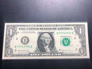 1 Us Dollar Serie Binary 77747774 2017 Vintage Rare_ldp Shop.