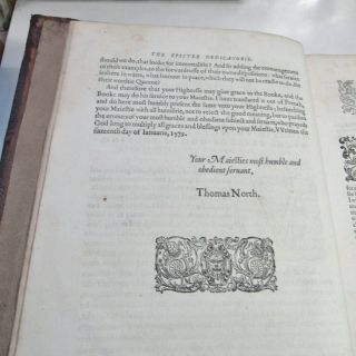 PLUTARCH ' S LIVES OF THE NOBLE GRECIANS & ROMAINES/1612/THICK FOLIO/RARE 11