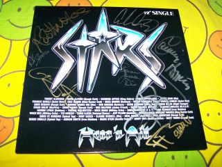 Rare - Hear `n Aid - Stars Autographed Record Album - Rob Halford - Dio - 1986