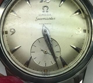 1949 Vintage Omega Seamaster Steel 2576 - 13H Caliber 342 Automatic Watch Head 9