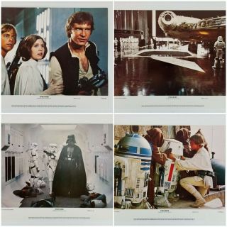 Vintage 1977 Star Wars 11x14 Lobby (8) Card Set