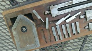 Vintage C.  E.  Johansson Ford gage block clamp set for jo blocks machinist 6