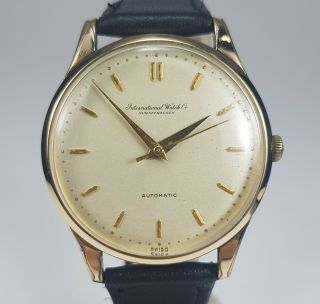 Iwc International Watch Co.  Cal.  853 Gold Plated 21j Mens Automatic Swiss Watch