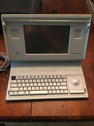 Apple Macintosh Portable M5120 vintage computer with case,  many 2