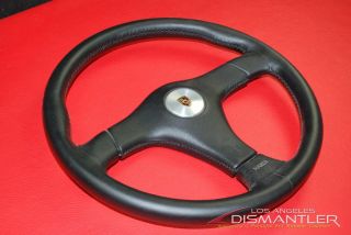 Porsche 911 Carrera Nardi Gara Black Leather Steering Wheel Rare Lenkard 365mm