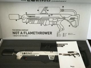 The Boring Company Not a Flamethrower Low SN Rare,  Fire Extinguisher 5