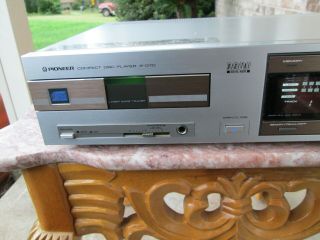 Pioneer P - D70 Compact Disc Player CD Player Silver TOTL Vintage 1984 3