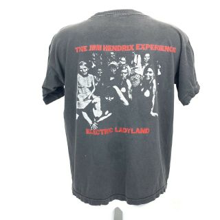 VTG Jimi Hendrix Experience Electric Ladyland Size Large T Shirt Banned Cover 2