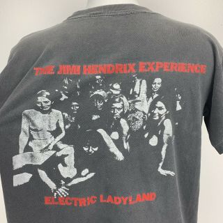 VTG Jimi Hendrix Experience Electric Ladyland Size Large T Shirt Banned Cover 7