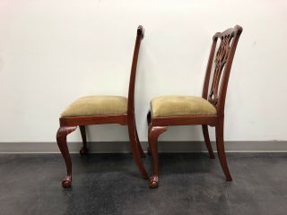 COUNCILL CRAFTSMEN Mahogany Chippendale Style Ball Claw Dining Side Chairs Pair2 6