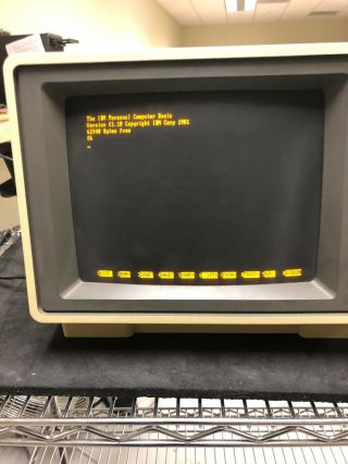 Rare Vintage 1985 IBM 5150 Personal Computer XT W/Amdek Video 310A Monochrome 2