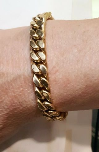 18k Yellow Gold Link Bracelet.  1950 