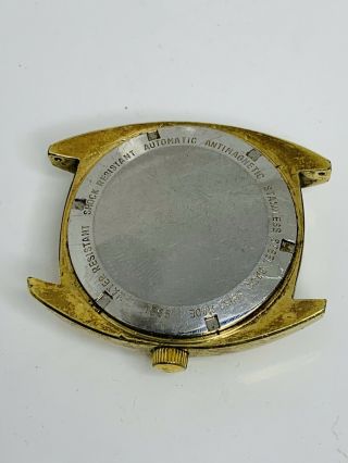 Vintage Bucherer Officially Certified Chronometer Lapiz Lazuli Blue Dial Watch 3