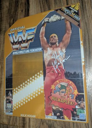 WWF Hasbro Mailaway Hulk Hogan Bag w/Bio Card ELITE RARE RETRO 4