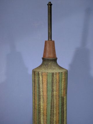 MCM Vintage Aldo Londi Bitossi Milano Moderno Italian Pottery Lamp Raymor 2