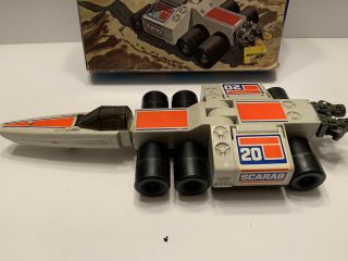 1978 Vintage Battlestar Galactica COLONIAL SCARAB Figure And Missiles 2