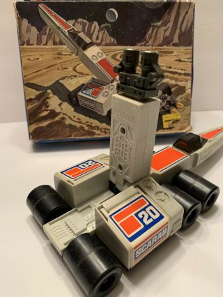 1978 Vintage Battlestar Galactica COLONIAL SCARAB Figure And Missiles 6