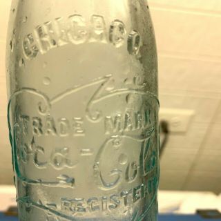 Vintage COCA COLA scroll design Coke bottle CHICAGO ILL - ROOT 3