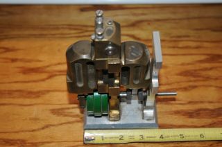 Vintage Steam Engine Plant Parts Measures 3 - 3/4 " By 2 - 1/4 " By 7 " High.