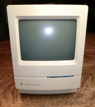Vintage Apple Macintosh Classic M0420 Aio Computer Pc Ram 1980 