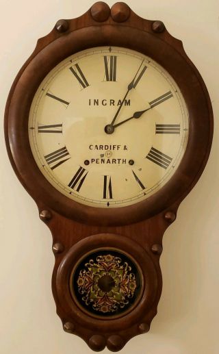 Antique 1875 Seth Thomas Office No.  1 Time & Strike Regulator Wall Clock