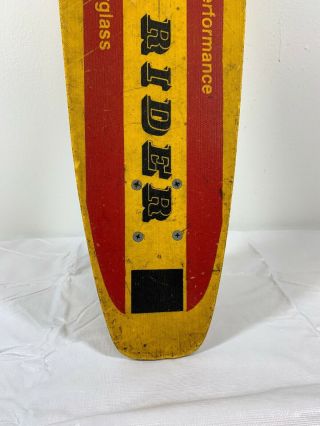Vintage 1970’s E - Z RIDER Fiberglass skateboard Yellow Needs Wheels 2