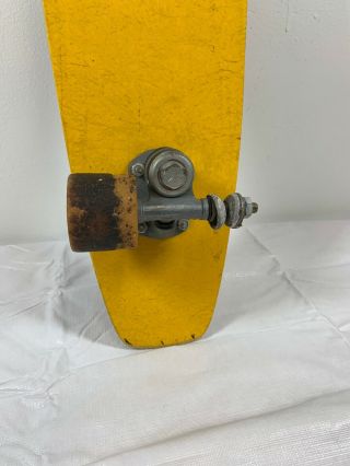 Vintage 1970’s E - Z RIDER Fiberglass skateboard Yellow Needs Wheels 6