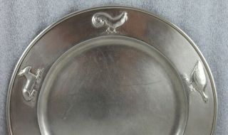 Kalo Hand Wrought Sterling Silver Chicago Arts and Crafts Child’s Plate 9 ¼” 3