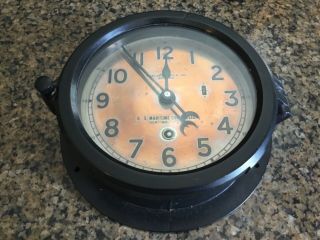Vintage U.  S.  Maritime Commission Chelsea Boston Ship’s Clock
