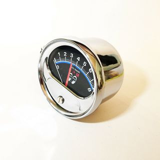 Vintage Mooneyes Half Sweep Tachometer - For 4,  6 Or 8 Cylinder Engines