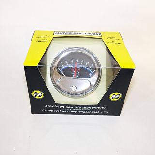 Vintage Mooneyes Half Sweep Tachometer - For 4,  6 or 8 Cylinder Engines 3