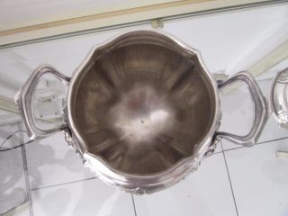 Gorgeous late 19th c french sterling silver sugar bowl Louis XIV st 619g 21,  8oz 7