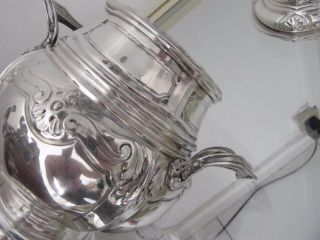 Gorgeous late 19th c french sterling silver sugar bowl Louis XIV st 619g 21,  8oz 8