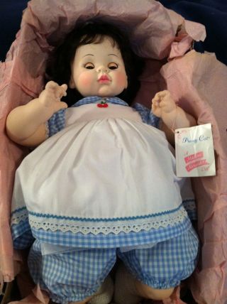 Madame Alexander Large Vintage 1965 Pussy Cat 22 " Crier Baby Doll W/box