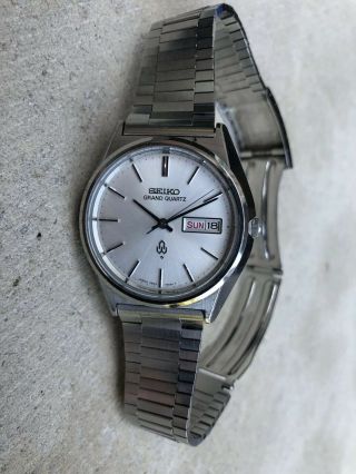 1976 Large Vintage Seiko Grand Quartz Watch 4843 - 8030 Bracelet Band